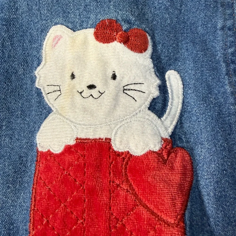 Vintage Denim‎ Kids Jacket with Cat Patch